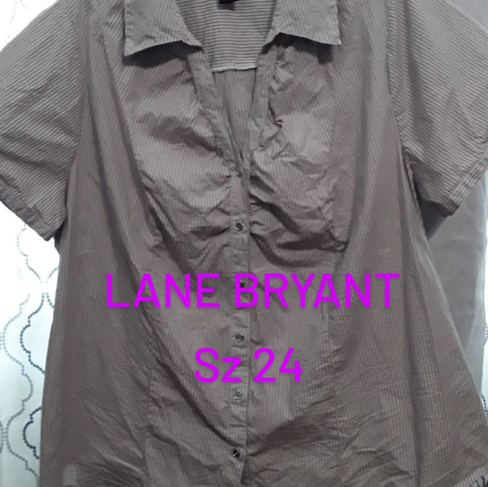 LANE BRYANT Short Sleeve Blouse- Sz 24